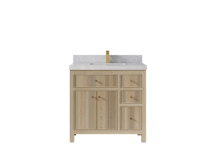 Sonoma White Oak 36 in. W x 22 in. D Center Sink Bathroom Vanity - photo 17