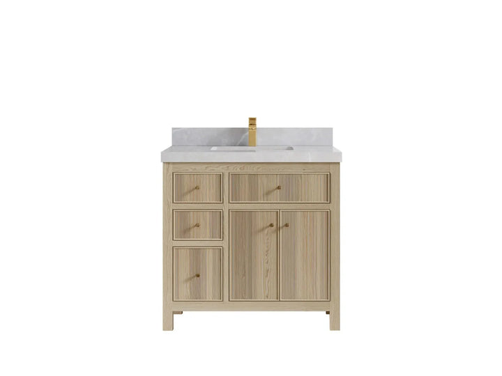 Sonoma White Oak 36 in. W x 22 in. D Center Sink Bathroom Vanity - photo 17