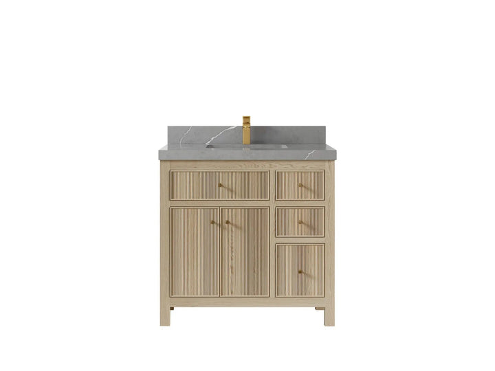 Sonoma White Oak 36 in. W x 22 in. D Center Sink Bathroom Vanity - photo 18