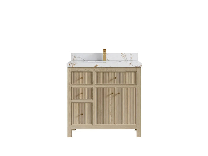 Sonoma White Oak 36 in. W x 22 in. D Center Sink Bathroom Vanity - photo 19