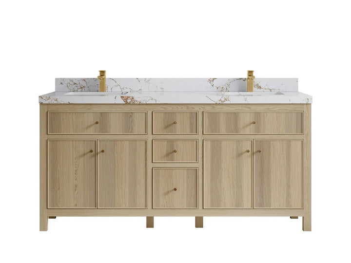 Sonoma White Oak 72 in. W x 22 in. D Double Sink Bathroom Vanity - photo 20