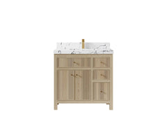 Sonoma White Oak 36 in. W x 22 in. D Center Sink Bathroom Vanity - photo 21