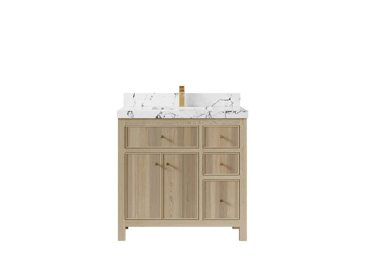 Sonoma White Oak 36 in. W x 22 in. D Center Sink Bathroom Vanity - photo 21