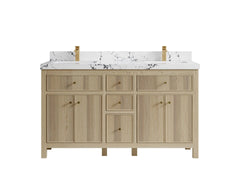 Sonoma White Oak 60 in. W x 22 in. D Double Sink Bathroom Vanity - photo 21