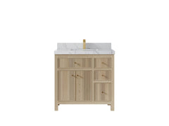 Sonoma White Oak 36 in. W x 22 in. D Center Sink Bathroom Vanity - photo 22
