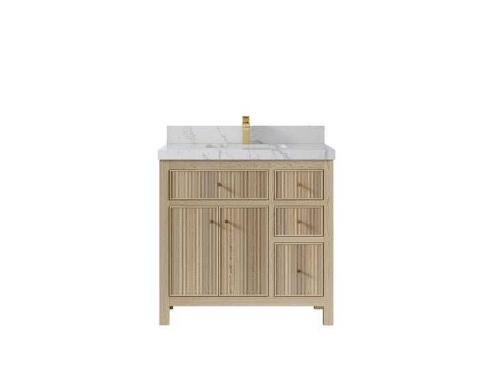Sonoma White Oak 36 in. W x 22 in. D Center Sink Bathroom Vanity - photo 22