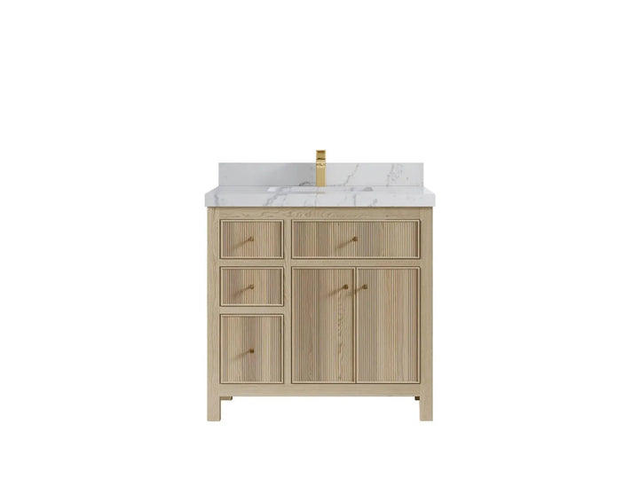 Sonoma White Oak 36 in. W x 22 in. D Center Sink Bathroom Vanity - photo 22