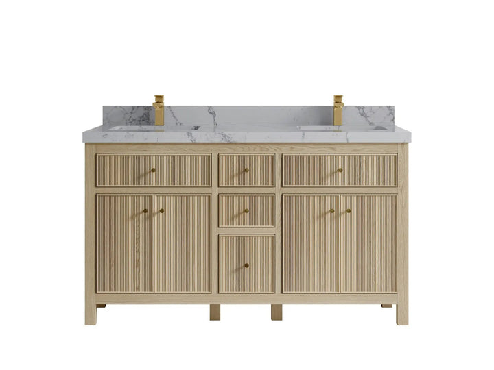 Sonoma White Oak 60 in. W x 22 in. D Double Sink Bathroom Vanity - photo 22