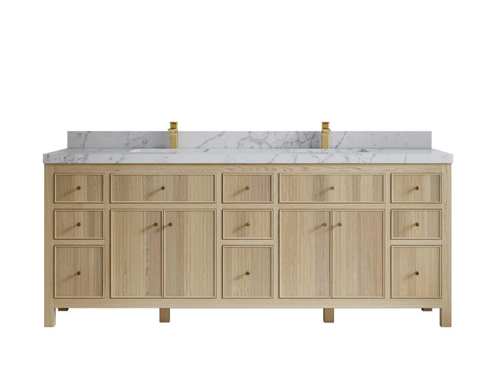 Sonoma White Oak 84 in. W x 22 in. D Double Sink Bathroom Vanity - photo 22
