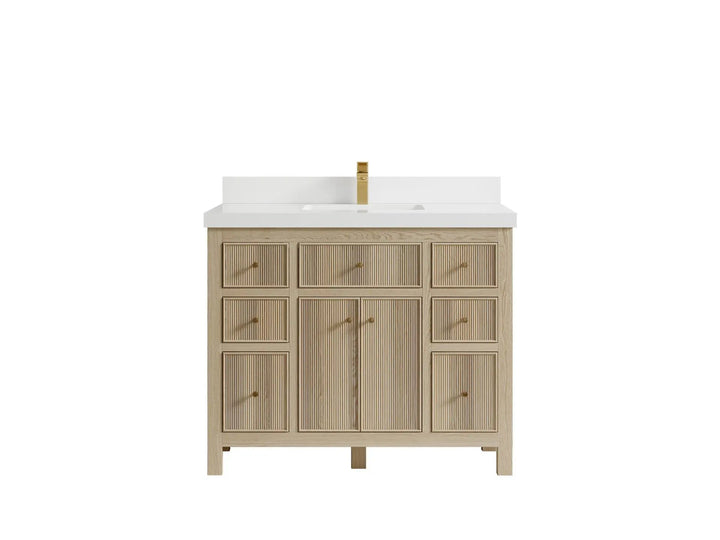 Sonoma White Oak 42 in. W x 22 in. D Single Sink Bathroom Vanity - photo 23