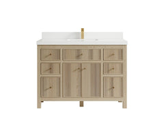Sonoma White Oak 48 in. W x 22 in. D Single Sink Bathroom Vanity - photo 23