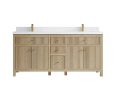 Sonoma White Oak 72 in. W x 22 in. D Double Sink Bathroom Vanity - photo 23