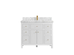 Sonoma 42 in W x 22 in D Free Standing Reeded Single Sink Bathroom Vanity - photo 13