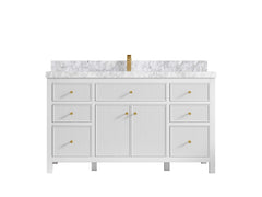 Sonoma 60 in W x 22 in D Free Standing Reeded Single Sink Bathroom Vanity - photo 13