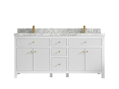 Sonoma 72 in W x 22 in D Free Standing Reeded Double Sink Bathroom Vanity - photo 13