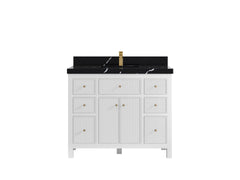 Sonoma 42 in W x 22 in D Free Standing Reeded Single Sink Bathroom Vanity - photo 8
