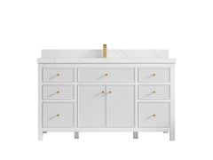 Sonoma 60 in W x 22 in D Free Standing Reeded Single Sink Bathroom Vanity - photo 10
