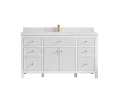 Sonoma 60 in W x 22 in D Free Standing Reeded Single Sink Bathroom Vanity - photo 11