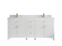 Sonoma 72 in W x 22 in D Free Standing Reeded Double Sink Bathroom Vanity - photo 15