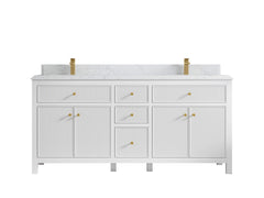 Sonoma 72 in W x 22 in D Free Standing Reeded Double Sink Bathroom Vanity - photo 16
