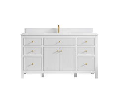 Sonoma 60 in W x 22 in D Free Standing Reeded Single Sink Bathroom Vanity - photo 17