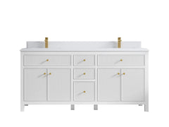 Sonoma 72 in W x 22 in D Free Standing Reeded Double Sink Bathroom Vanity - photo 17