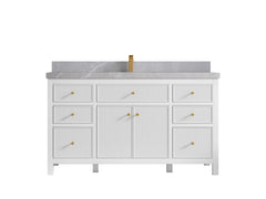 Sonoma 60 in W x 22 in D Free Standing Reeded Single Sink Bathroom Vanity - photo 19