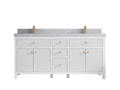 Sonoma 72 in W x 22 in D Free Standing Reeded Double Sink Bathroom Vanity - photo 19