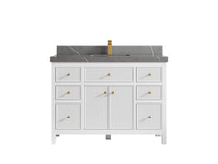 Sonoma 48 in W x 22 in D Free Standing Reeded Single Sink Bathroom Vanity - photo 20