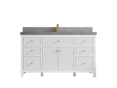 Sonoma 60 in W x 22 in D Free Standing Reeded Single Sink Bathroom Vanity - photo 20
