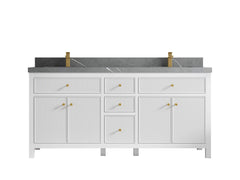 Sonoma 72 in W x 22 in D Free Standing Reeded Double Sink Bathroom Vanity - photo 20