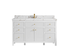 Sonoma 60 in W x 22 in D Free Standing Reeded Single Sink Bathroom Vanity - photo 21