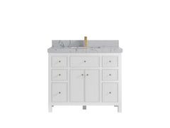Sonoma 42 in W x 22 in D Free Standing Reeded Single Sink Bathroom Vanity - photo 24