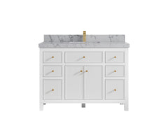Sonoma 48 in W x 22 in D Free Standing Reeded Single Sink Bathroom Vanity - photo 24