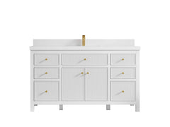Sonoma 60 in W x 22 in D Free Standing Reeded Single Sink Bathroom Vanity - photo 25