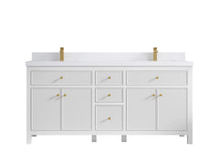 Sonoma 72 in W x 22 in D Free Standing Reeded Double Sink Bathroom Vanity - photo 25