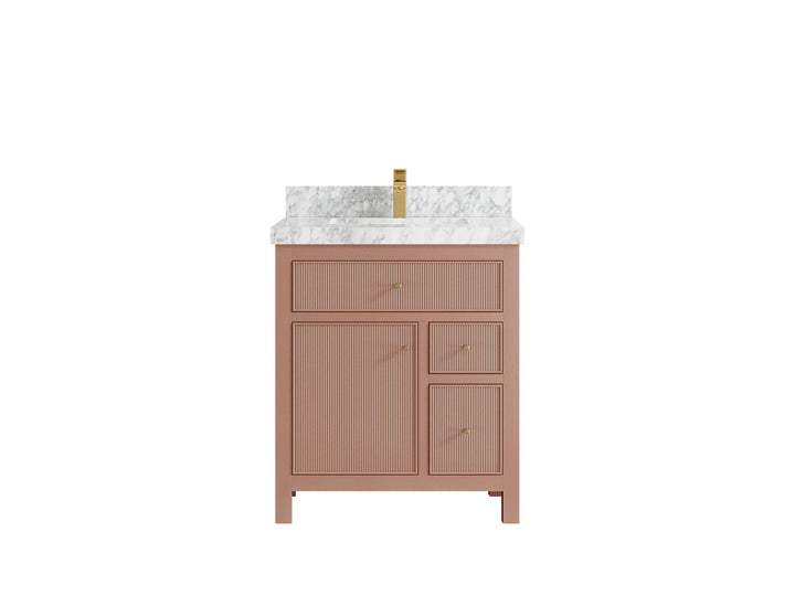 Sonoma 30 in W x 22 in D Free Standing Reeded Single Sink Bathroom Vanity - photo 18