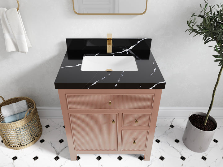 Sonoma 30 in W x 22 in D Free Standing Reeded Single Sink Bathroom Vanity - photo 7