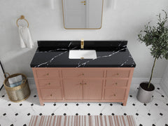 Sonoma 60 in W x 22 in D Free Standing Reeded Single Sink Bathroom Vanity - photo 7