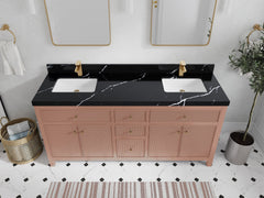 Sonoma 72 in W x 22 in D Free Standing Reeded Double Sink Bathroom Vanity - photo 8