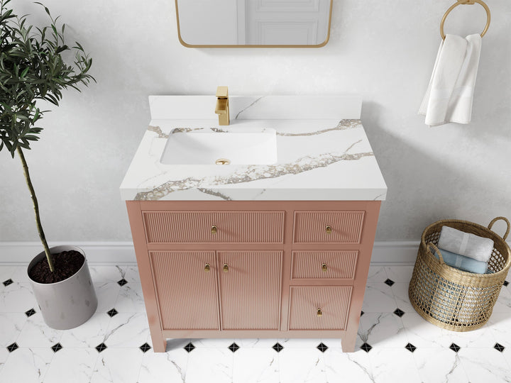 Sonoma 36 in. W x 22 in. D Left Offset Sink Bathroom Vanity - photo 9
