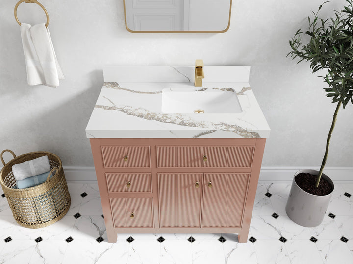 Sonoma 36 in. W x 22 in. D Right Offset Sink Bathroom Vanity - photo 9