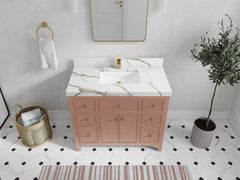 Sonoma 42 in W x 22 in D Free Standing Reeded Single Sink Bathroom Vanity - photo 10