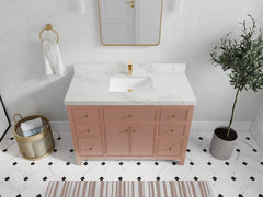 Sonoma 48 in W x 22 in D Free Standing Reeded Single Sink Bathroom Vanity - photo 14