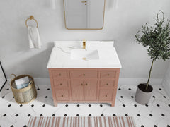 Sonoma 42 in W x 22 in D Free Standing Reeded Single Sink Bathroom Vanity - photo 22