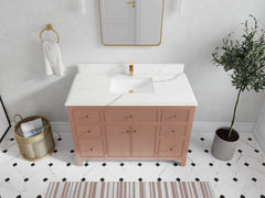 Sonoma 48 in W x 22 in D Free Standing Reeded Single Sink Bathroom Vanity - photo 22