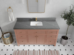 Sonoma 60 in W x 22 in D Free Standing Reeded Single Sink Bathroom Vanity - photo 43