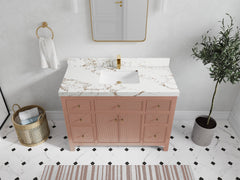Sonoma 48 in W x 22 in D Free Standing Reeded Single Sink Bathroom Vanity - photo 36