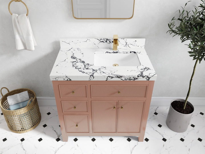 Sonoma 36 in. W x 22 in. D Right Offset Sink Bathroom Vanity - photo 37