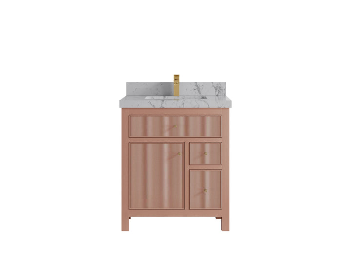 Sonoma 30 in W x 22 in D Free Standing Reeded Single Sink Bathroom Vanity - photo 40